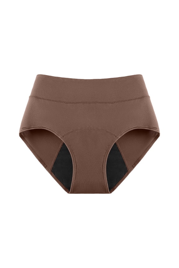 Women's Leak- Panties Feature 3D Leak- Edges, A Soft And Comfortable Fit, And Are Reusable. Khaki M