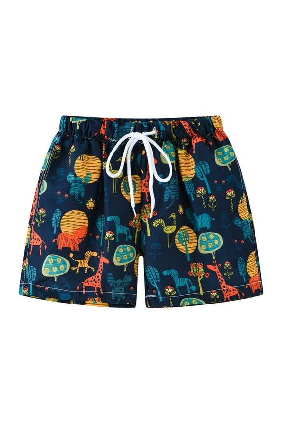 2-8Y Toddler Kids Baby Boys Cartoon Swim Trunks Swimsuit Bathing Suit Beach Swimming Shorts