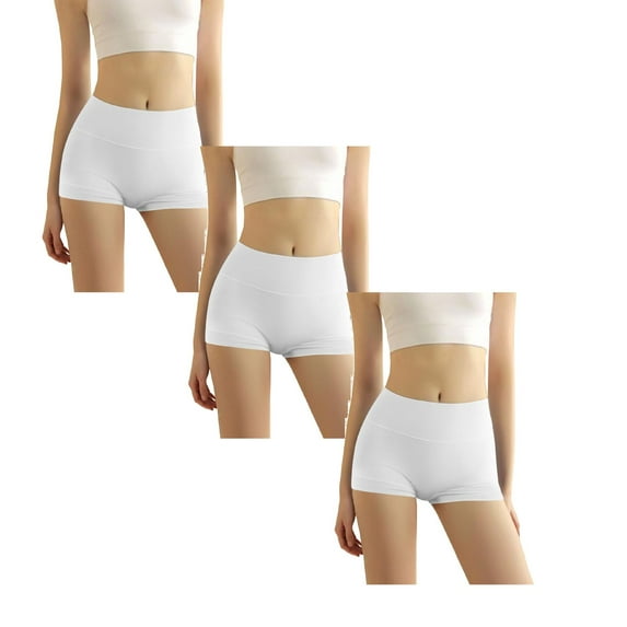 KDFJPTH 3 Pack Cotton Boy Shorts Underwear for Women Anti Chafing Shorts for Under Dress Soft Boxers Panty