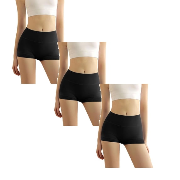 KDFJPTH 3 Pack Cotton Boy Shorts Underwear for Women Anti Chafing Shorts for Under Dress Soft Boxers Panty