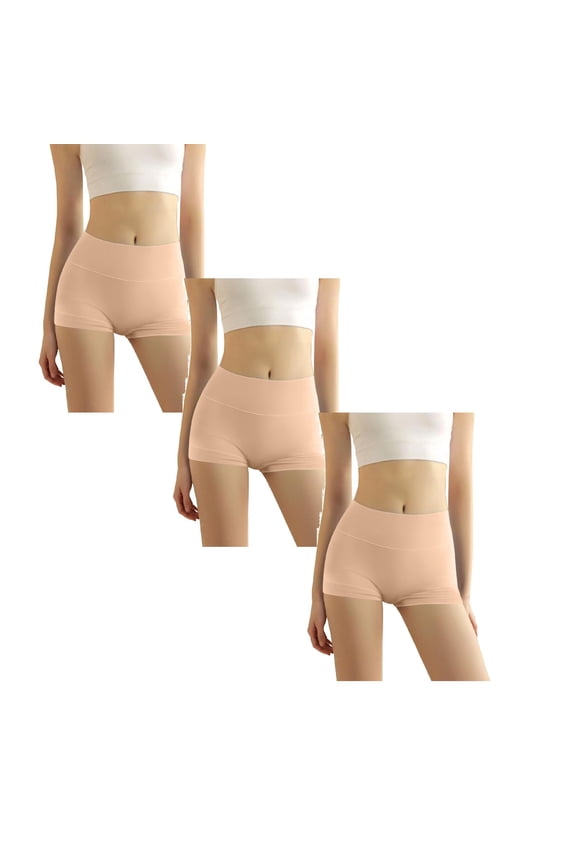 3 Pack Cotton Boy Shorts Underwear for Women Anti Chafing Shorts for Under Dress Soft Boxers Panty