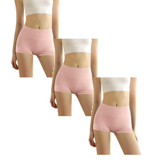 KDFJPTH 3 Pack Cotton Boy Shorts Underwear for Women Anti Chafing Shorts for Under Dress Soft Boxers Panty