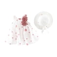 thumbnail image 1 of KDFJPTH Baby Girl Polka Dot Print Princess Dress Summer Sleeveless Backless Party Dresses Flower Bow Sundress With Straw Hat Set Size 12-24 Months, 1 of 7
