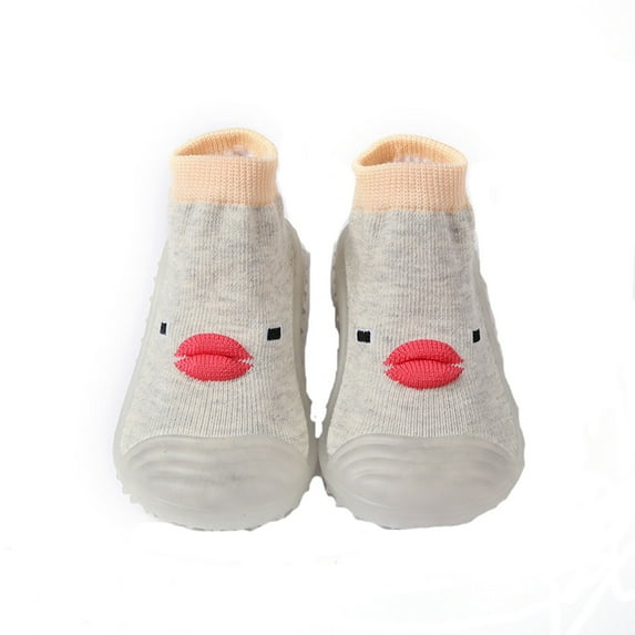 KDFJPTH Baby Home Slippers Cartoon Warm House Slippers For Lined Winter Indoor Shoes First Shoes for Walking Baby Girl