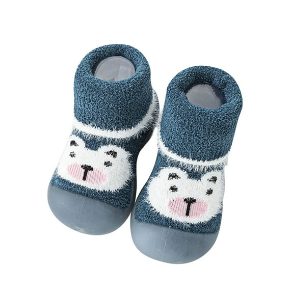 KDFJPTH Boys Girls Animal Cartoon Socks Shoes Toddler WarmThe Floor Socks Non Prewalker Shoes Boys Size 3 Shoes Baby Wrestling Shoes J11 Shoes All Shoes for Girls Shoes for 2 Year Old Boy