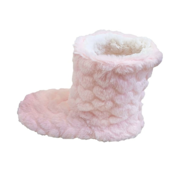 KDFJPTH CasWinter Couples Floor Socks Adult Thickened Plush Indoor Dance High Tube Floor Boots Early Education Parents Womens Boot Slippers Size 8 Slippers with Grippers for Women