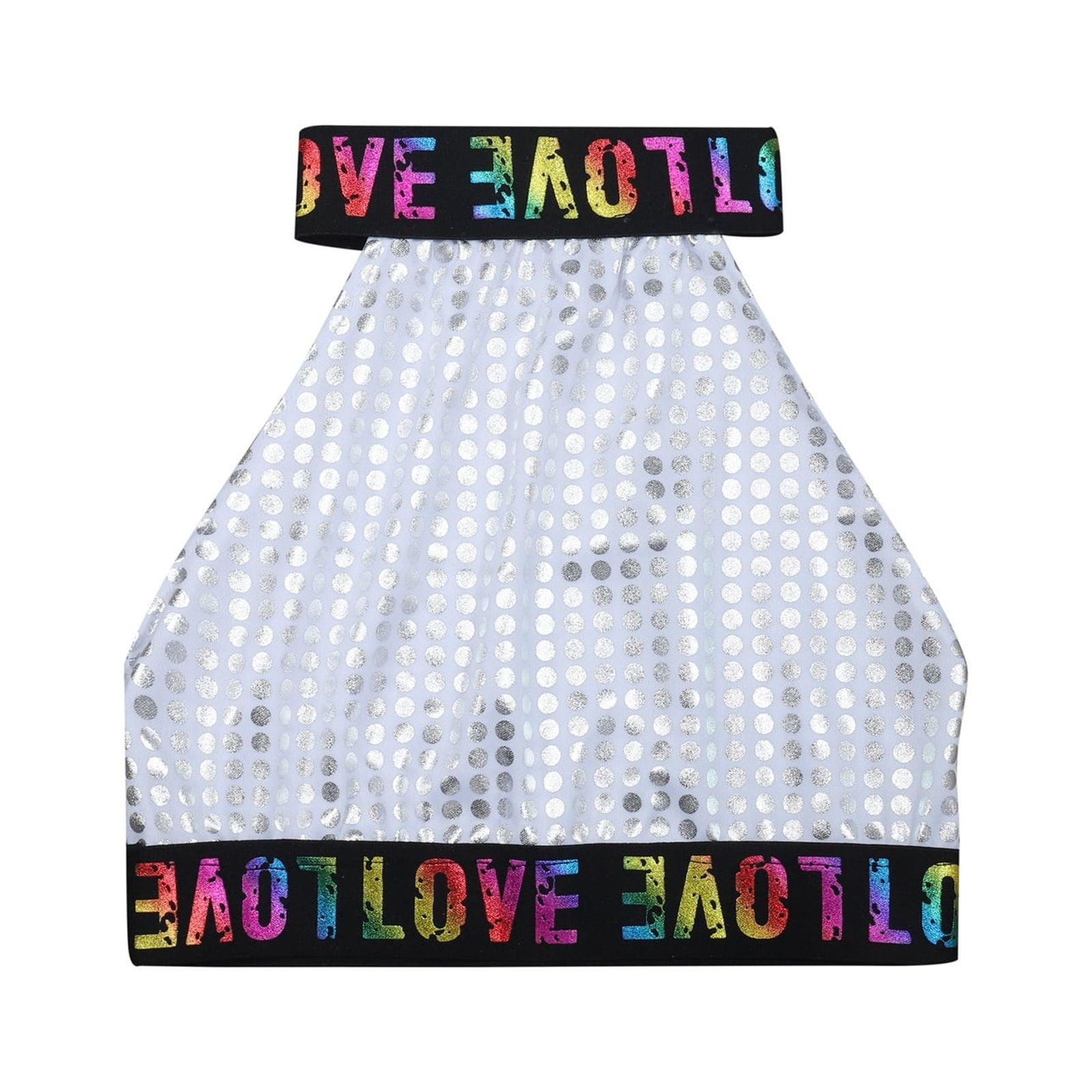 KDFJPTH Cheerleaders Children's Letter Print Vest Performance Dress