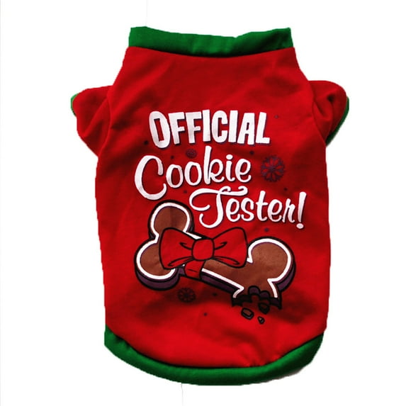 KDFJPTH Christmas Dog Clothing Cotton T shirt Puppy Dog Shirts for Dogs Girl Dog Clothes for Small Dogs Summer