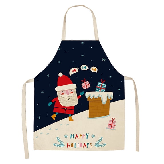 KDFJPTH Christmas Kitchen Cooking Aprons Black And Red Plaid Aprons Adjustable Buffalo Plaid Baking Apron Grilling Christmas Apron With Snowflake . Kitchen Aprons His And Hers