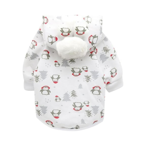 KDFJPTH Christmas Pet Sweater Hood Autumn And Winter Pet Outfits Puppy Sweatshirt Pullover Clothes For Small Medium Pets Pet Shirts for Cats Big Sister Sweaters for Dogs Medium Male