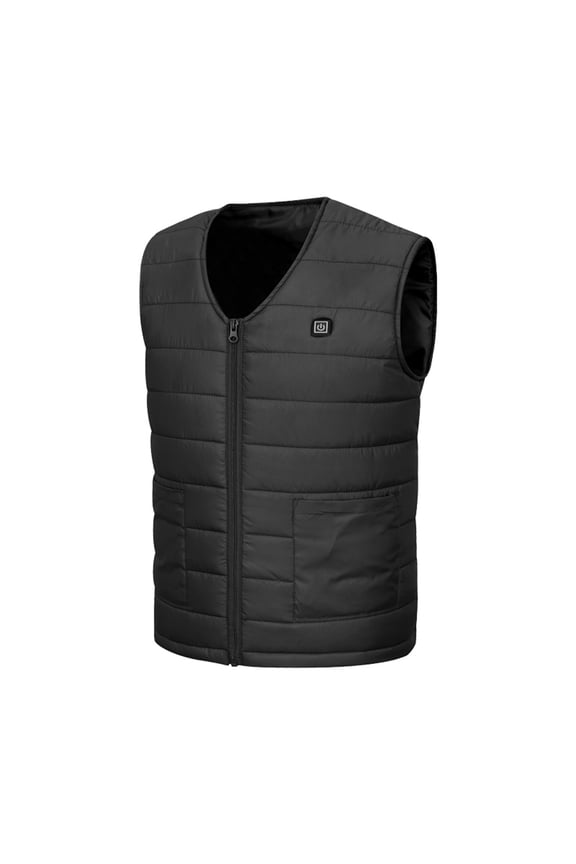 Coat Heated Winter Thick Warm Padded Tops Vest Men Solid Jacket Vest Pocket Men's Coats Jackets Falls Jacket Jackets Men Winter Style And Co Jackets Heavy Jacket Mens Chore Jacket 5xl Rain