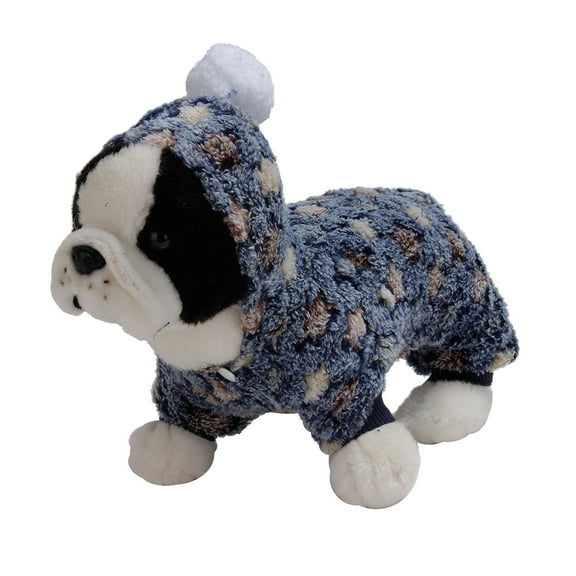 KDFJPTH Dog Cat Fall And Winter Flannel Hooded Pet Clothing Dog Pug Clothes Puppy Sweaters Boy