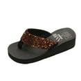 thumbnail image 1 of KDFJPTH Flip Flops Women Size 9 Leather Women's Summer Sequins Sandals Slipper Indoor & Outdoor Flip flops, 1 of 7