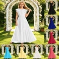 thumbnail image 1 of KDFJPTH Girls Dresses Casual Chiffon Party Wear Soft Flowy Toddler Formal Evening Dress, 1 of 5