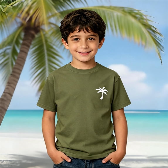 KDFJPTH Kids Graphic T Shirts Boys Girls Summer Graphic Tees With Prints Comfortable Casual Beach Shirts Children Youth Stylish Top Toddler Tshirts