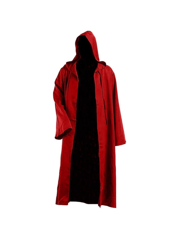 Kids Outfit Cloak Robe Tunic Hooded Gothic Tailcoat Dress