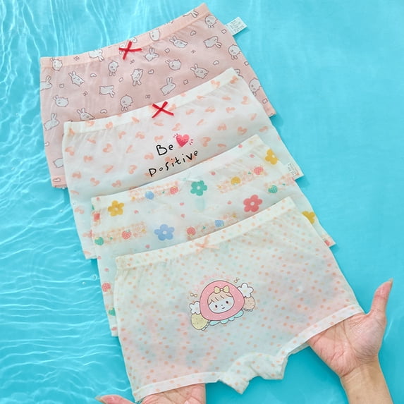 KDFJPTH Kids Underwears Girls Soft Breathable Panties for Toddler Comfortable Everyday Wear Loose Fit Summer Shorts Underpants