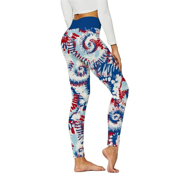 KDFJPTH Leggings Sport Women Fitness Print High Waist Casual Ankle Slim-Leg Leggings