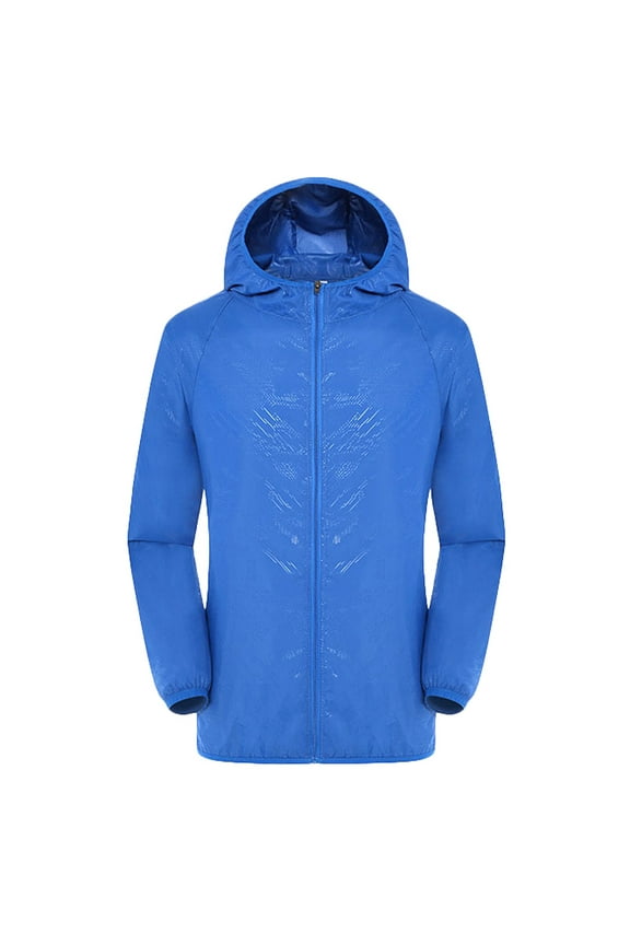 Men Autumn And Winter Casual Windproof Ultra-Light Rainproof Windbreaker Top Jacket