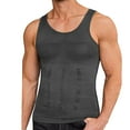 thumbnail image 1 of KDFJPTH Men T Shirts Compression Sleeveless Vest Tummy Tank Top Body Shaper Abs Abdo Shaperwear Seamless Shirts for Men, 1 of 3
