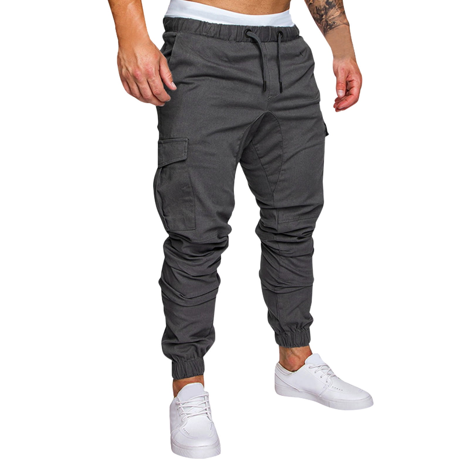 【SATIIIZ】Tepos M-65 Pintuck Cargo Pants Men's Stretch Zip Cargo Pant Cargo Pant With Stretch Solid
