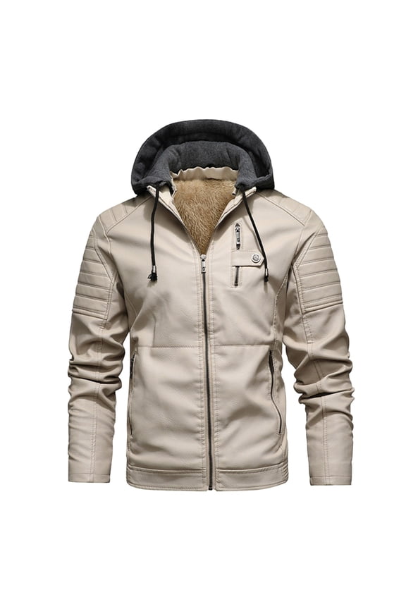 Mens Jackets Winter Coats Autumn Leisure Plus Fit Zipper Hooded Stand Collar Long Sleeve Comfortable Everyday Wear Casual Athletic Tops Winter Mens Clothes