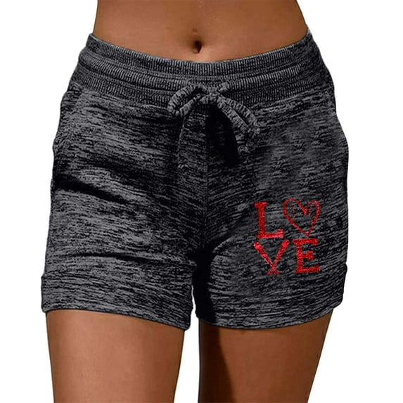 KDFJPTH Pants For Women Work Casual Fashion Sports Shorts Print Elastic Short Yoga Cotton Bike Shorts Workout Shorts Womens Pants