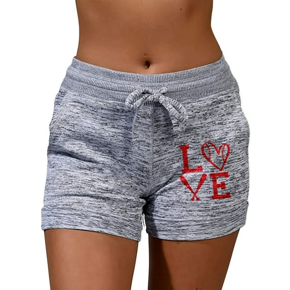 KDFJPTH Pants For Women Work Casual Fashion Sports Shorts Print Elastic Short Yoga Cotton Bike Shorts Workout Shorts Womens Pants