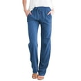 thumbnail image 1 of KDFJPTH Pants For Women Trendy Wide Leg Yoga High Waisted Tie Knot Joggers Loose Plus Size Sweatpants With Pockets Short Leggings Stretchy High Waist Work Womens Pants, 1 of 5
