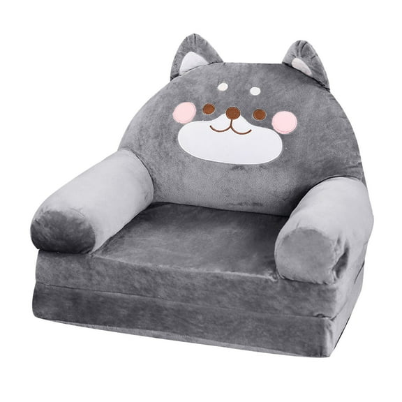 KDFJPTH Plush Foldable Kids Sofa Backrest Armchair 2 In 1 Foldable Children Sofa Cute Cartoon Lazy Sofa Children Flip Open Sofa Bed For Living Room Bedroom Without Liner Filler