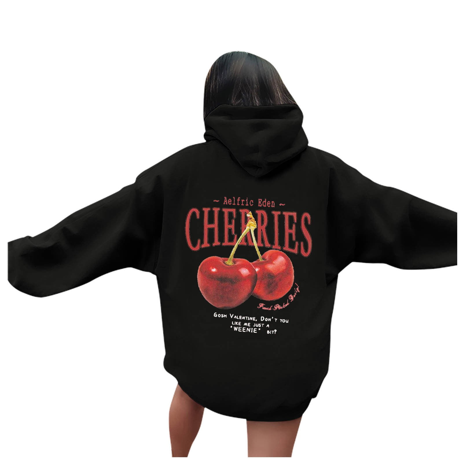 KDFJPTH Sweatshirt for Women Graphic Cherry Hoodie Tops - Walmart