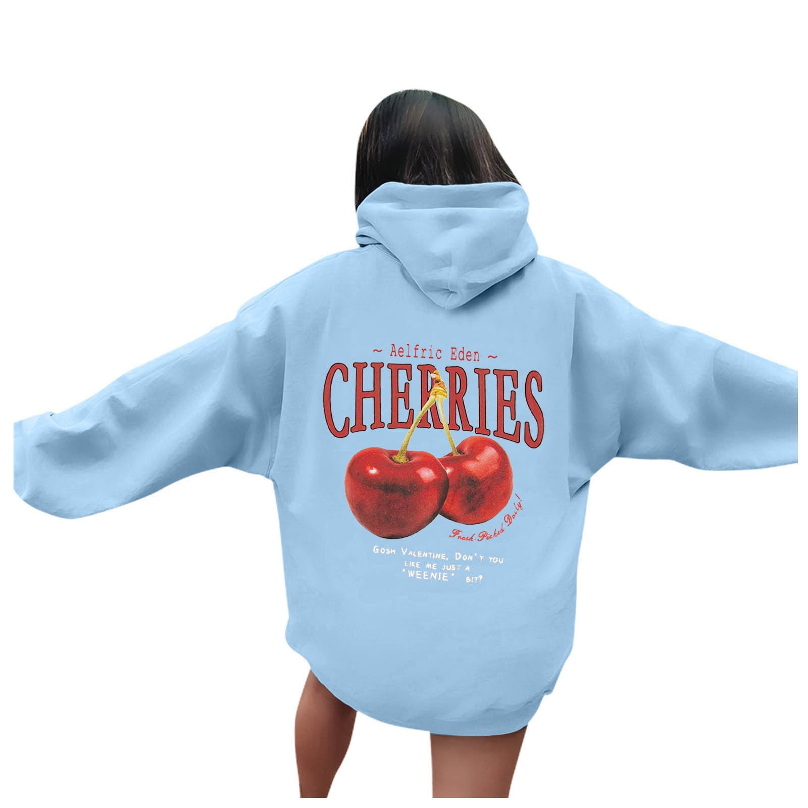 KDFJPTH Sweatshirts for Women Trendy Cherry Hoodie Tops - Walmart.com