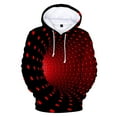 thumbnail image 1 of Sweatshirts for Men Long S1eeve Hoodies Tops 3D Digital Print Red Xs, 1 of 4