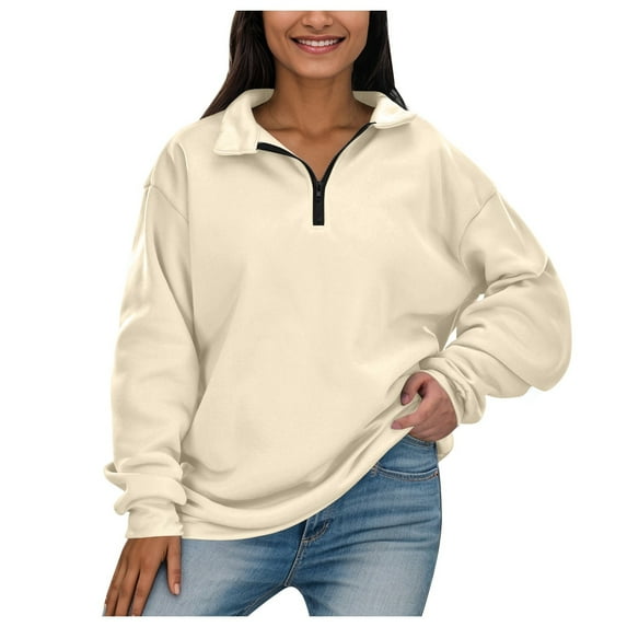 KDFJPTH Sweatshirts for Women Trendy Graphic " Half Zip Long Sleeve Athletic Hoodie Stylish & Comfortable All Day Wear" Tops