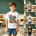 thumbnail image 1 of KDFJPTH T Shirts for Kid Trendy Boys Short Sleeve Graphic Tee School Back To School Ready Comfortable Top With Round Neck Toddler Tshirts, 1 of 4