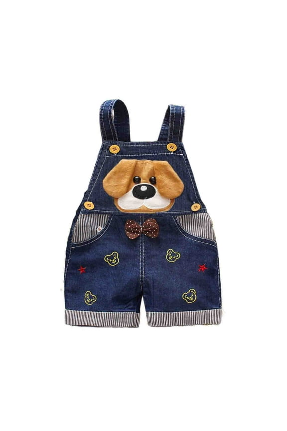 Toddler Baby Girls Boy's Denim Suspender Jeans Overalls Jean Overall Summer For Baby Girl Boy With Cute 3D