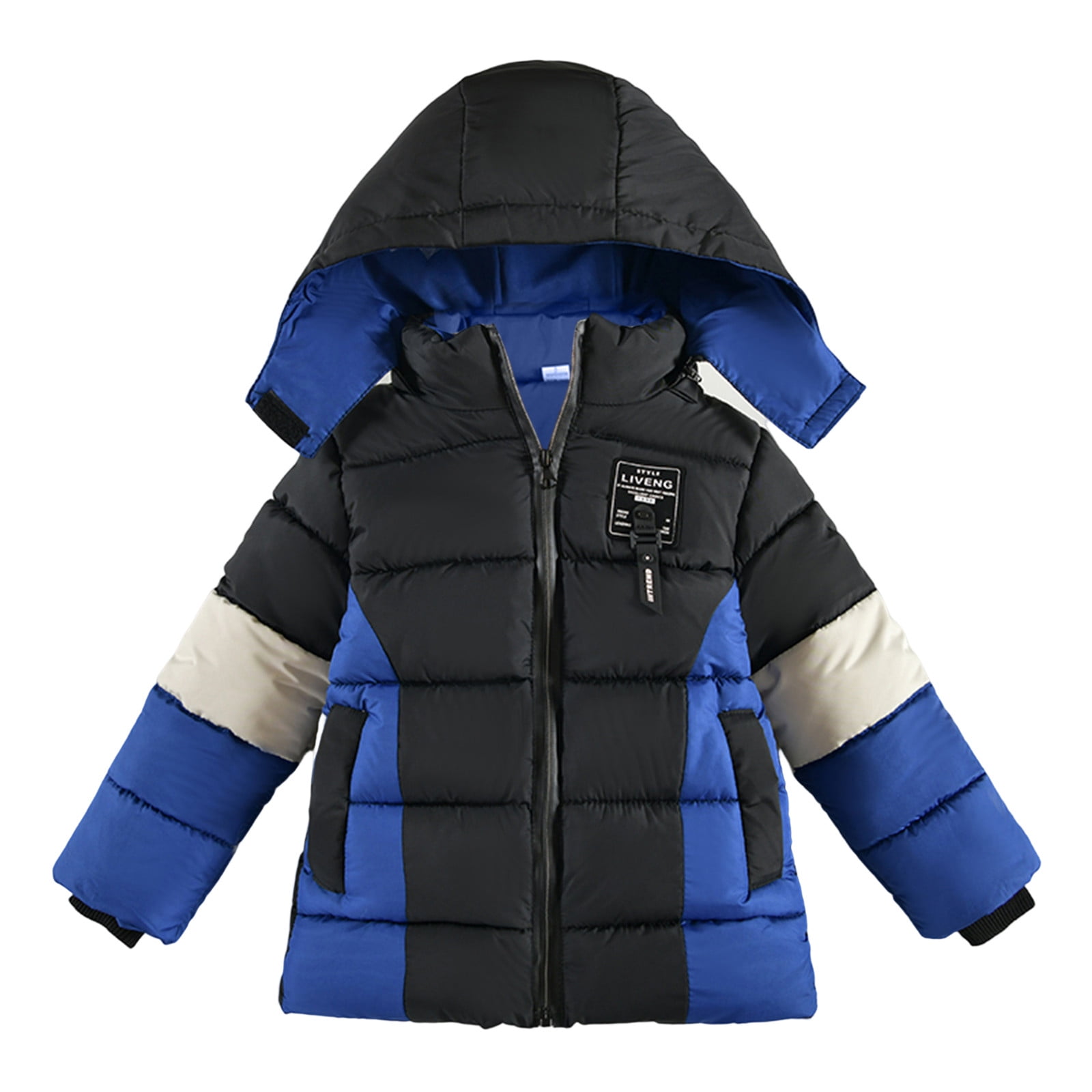 KDFJPTH Toddler Winter Coat Kids Baby Jacket Girls Boys Hooded Outwear