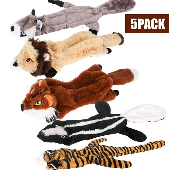 KDFJPTH Toys Stuffing Toys Pack 5 Animal Dog Chew Dog Dog No Plush Toys Pet Toys Dog for Pugs Dog Chew Brush Large Cool Pet Stuff New Puppy for Small Dogs Puppy Day Pin Puppy Teething Chews for Dogs