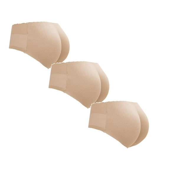 KDFJPTH Women Butt Lifter Panties Padded Shapewear Body Sculpting Buttocks Artifact Briefs Pad Seamless Underwear 3 Pack
