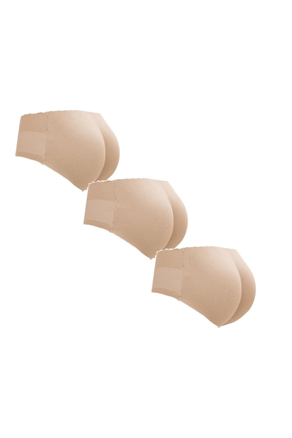Women Butt Lifter Panties Padded Shapewear Body Sculpting Buttocks Artifact Briefs Pad Seamless Underwear 3 Pack