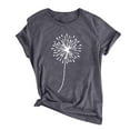 thumbnail image 1 of KDFJPTH Women Casual Printing Short Sleeves O-Neck Loose T-Shirt Blouse Tops, 1 of 5