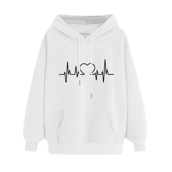 KDFJPTH Women's Casual Print Hoodie Sweatshirt Pullover Tops Long Sleeve Top Raglan Shirts for Women