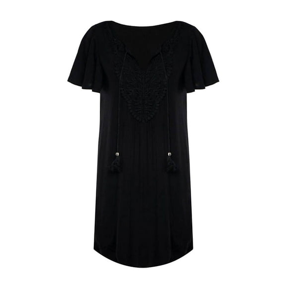 KDFJPTH Women's Cover Up Black Swimming Caftans L