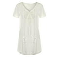 thumbnail image 1 of Women's Cover Up White Beach Dress Coverup S, 1 of 5