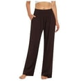 thumbnail image 1 of KDFJPTH Women's High Waisted Wide Leg Loose Casual Pants Sports Beach Vacation Comfortable Home Casual Pants, 1 of 4