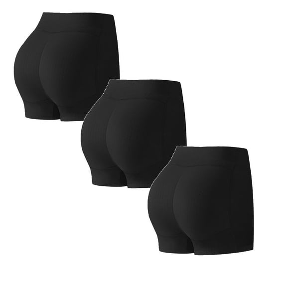 KDFJPTH Women's Padded Shapewear Shorts Hip Padding Body Sculpting Buttocks Artifact Briefs Pad Seamless Underwear 3 Pack