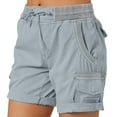thumbnail image 1 of KDFJPTH Shorts for Women Trendy Summer Cargo Summer Loose Hiking Pockets Pants, 1 of 5
