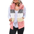 thumbnail image 1 of KDFJPTH Women's Plus Size Casual Color Block Plush Sweatshirt Zipper Blouse Warm Coat Vest Tanks Zip up Jackets for Women Dry Jacket Women, 1 of 4
