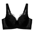 thumbnail image 1 of Women's Sports Bra Underwire Push-Up Yoga Bra Solid Black 40B, 1 of 5