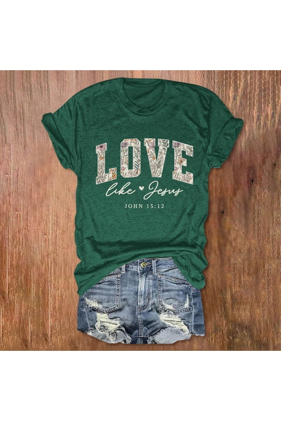 Womens Graphic T Shirts Graphic Print Short Sleeve Crewneck Tee Soft Comfortable Daily Wear Able Basic Apparel Ladies Tshirts Top